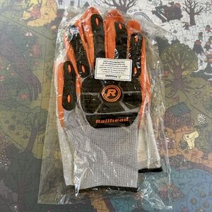 NWT Railhead TPR Impact Nitrile Grip Work Gloves Size Men's XL